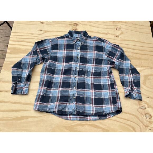 Red Head Brand Co Button Down Flannel Shirt Men's Pocket Plaid Multicolor Size L - Picture 1 of 7